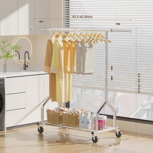 Heavy Duty Clothes Rack Load 424 LBS