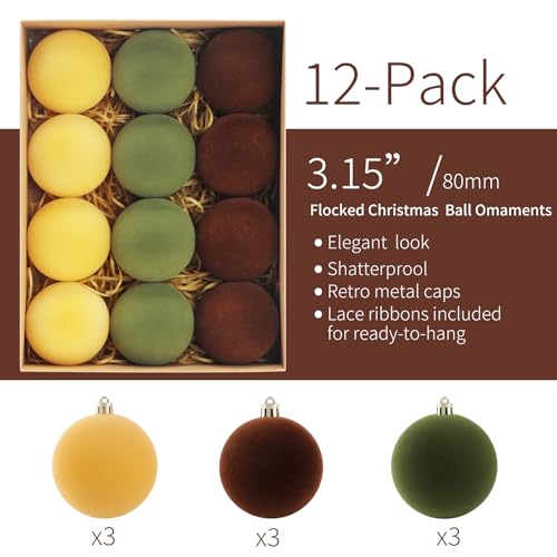 Christmas Ornaments Set of 12 (12 Count)