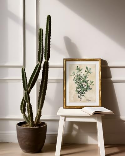Gold Framed Bamboo Wall Art
