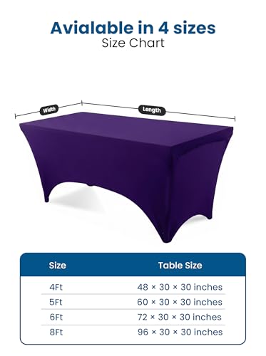 Spandex Table Cloth 1 Pack [6FT
