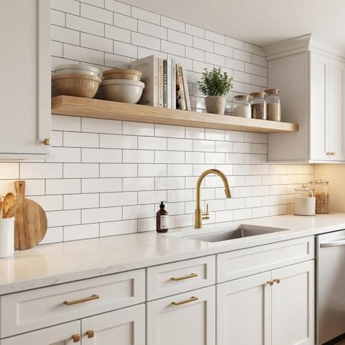72 inch Wooden Floating Shelves for Wall