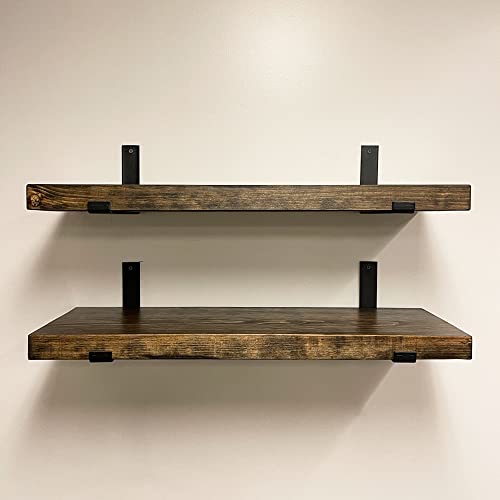 Rustic Shelves with J (2 Count)