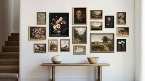 16 PCS Vintage Wall Art Decor (16 Count)