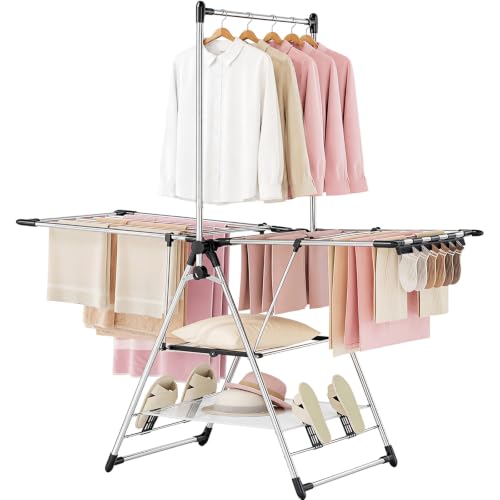 Clothes Drying Rack with High Hanger