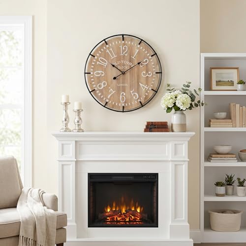 24 Inch Large Farmhouse Wall Clock