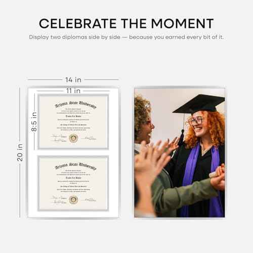 14x20 Silver Diploma Frame (2 Count)