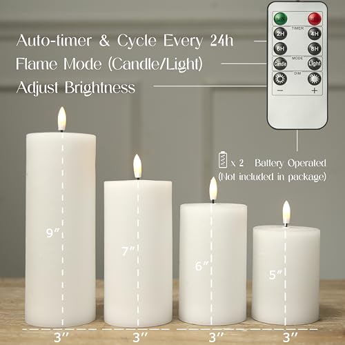 Flameless Candles (4 Count)