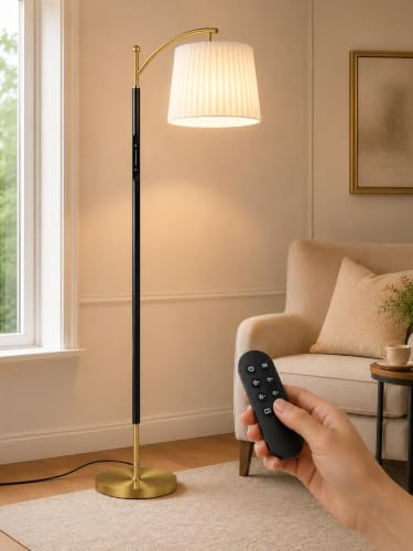 Floor Lamp with Remote for Living Room