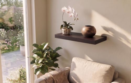 24 inch Wooden Floating Shelves for Wall