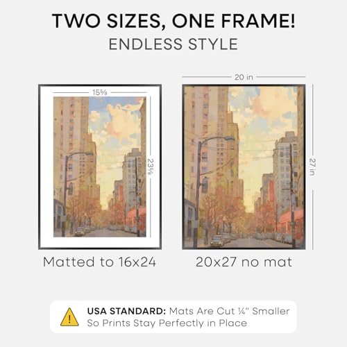 20x27 Black Picture Frame