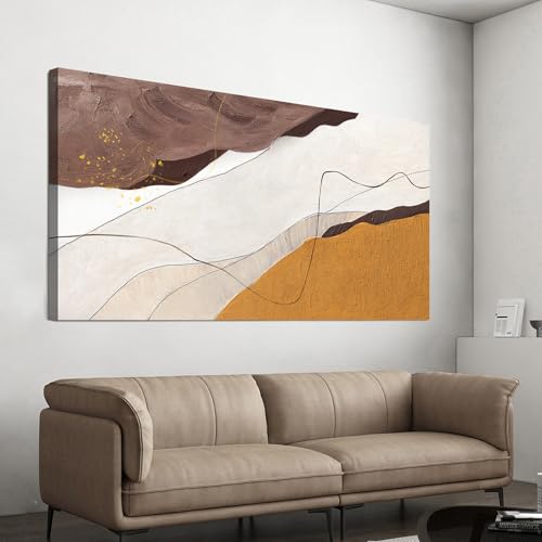 Canvas Wall Art Decor for Living Room 20"x40" Abstract White Wall Art Decor
