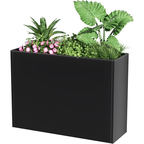 Metal Planter Box for Outdoor Plants 30" L x 12" W x 24" H