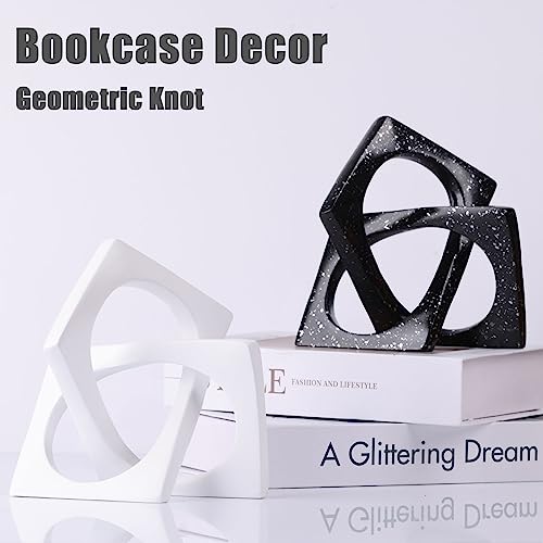 White Knot Statue for Coffee Table Centerpiece Decor