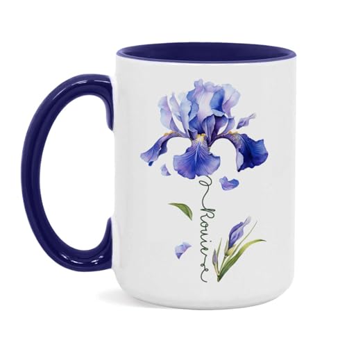 Customized Iris Flower Lover Cup