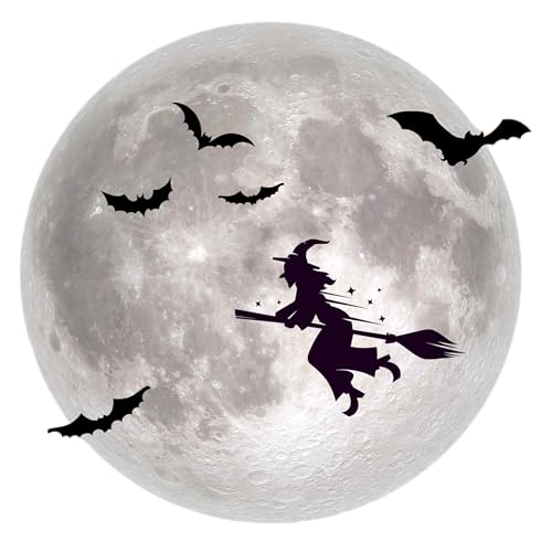 8" x 8" Halloween Full Moon Window Cling (7 Count)