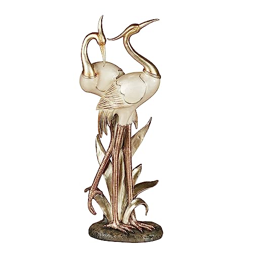 Pretty Pose Double Crane Table Sculpture