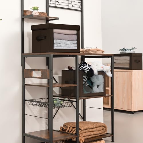 Stackable Storage Bins with Lids (5 Count)