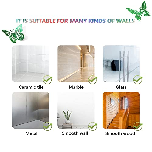 3D Butterfly Wall Decor 48 Pcs Dark Green Butterfly Decorations (48 Count)