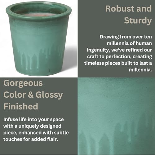 Emissary Round Stoneware Planter
