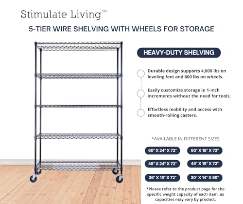 48"x18"x72" PRIME HEAVY DUTY Black 5