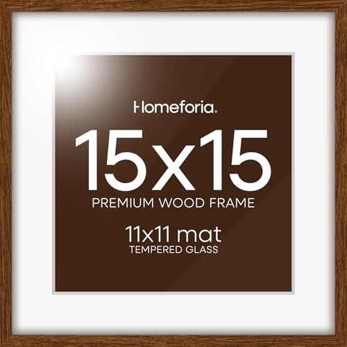 15x15 Brown Oak Picture Frame