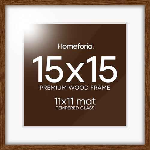 15x15 Brown Oak Picture Frame