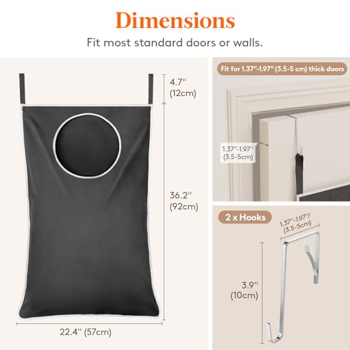 2 Pack Over Door Laundry Hamper (2 Count)