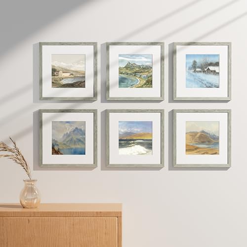 12x12 Picture Frames Set of 9 for Wall Mounting (9 Count)