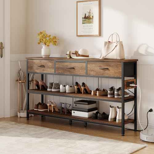 Entryway Table with Outlets