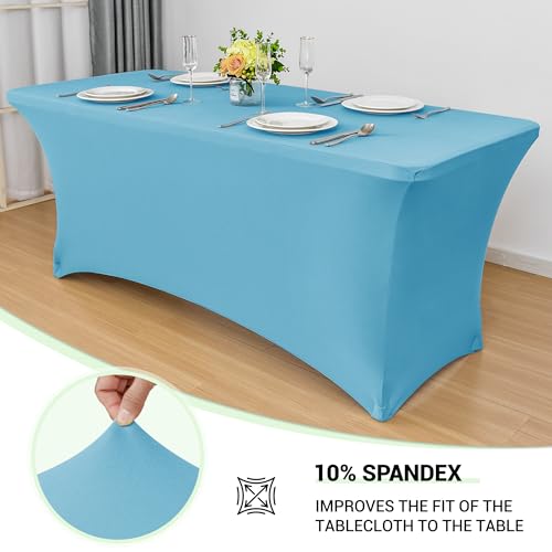 8ft Stretch Spandex Table Cover (2 Count)