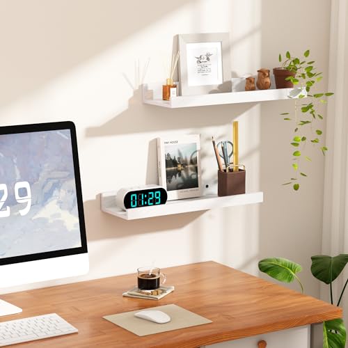 Floating Shelves for Wall Decor and Storage (6 Count)