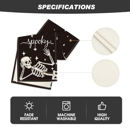 210 GSM Halloween Table Runner Home Party Decor 13x36 Inch