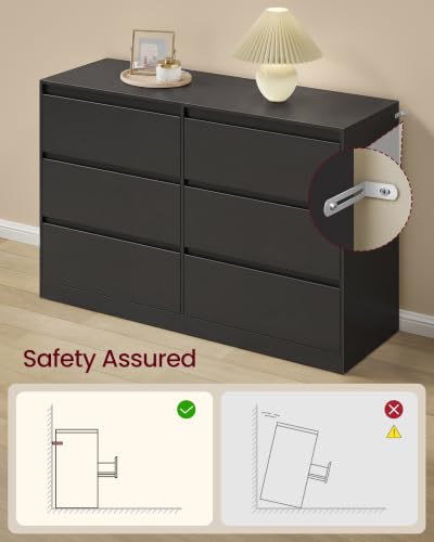 Modern 6 Drawer Dresser