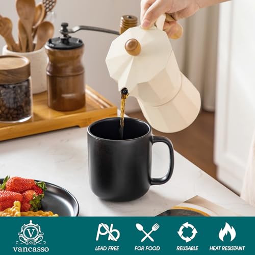 Stoneware Coffee Mugs Set (6 Count)