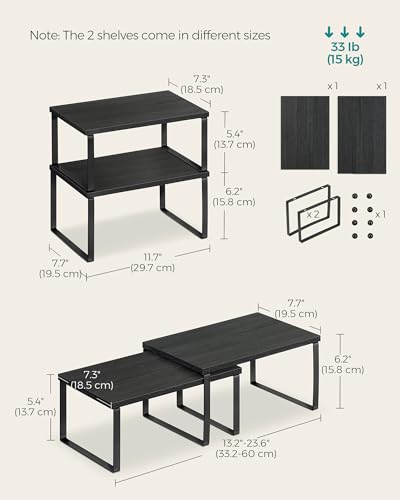 Cabinet Organizer Shelf (4 Count)