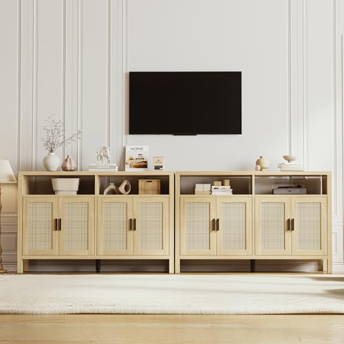 Rattan Buffet Cabinet with Storage