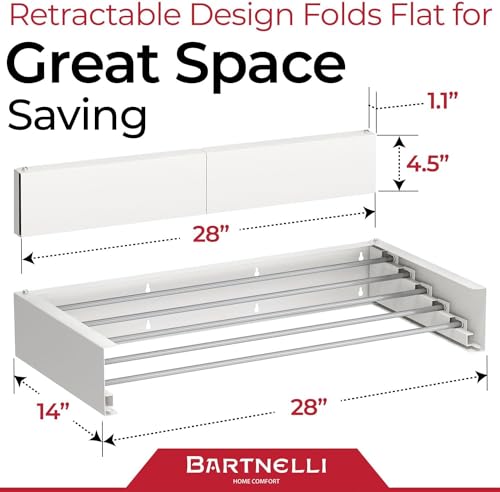 Wall Mounted Laundry Drying Rack for Clothes