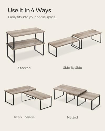 Cabinet Organizer Shelf (4 Count)