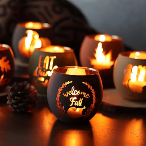 Thanksgiving Votive Candle Holder Set of 12 (6 Count)
