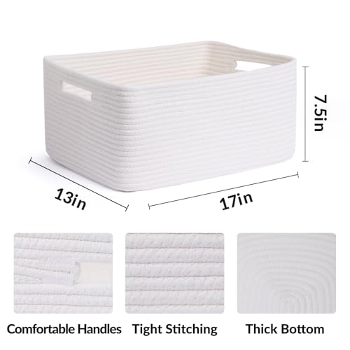 Large Storage Baskets for Organizing (4 Count)