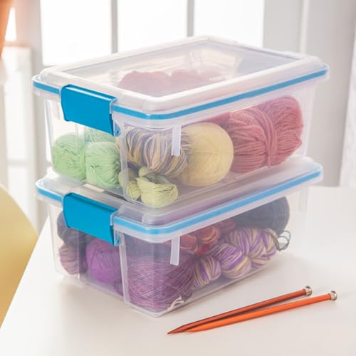 Gasket Storage Box with Lids for Home & Office (4 Count)