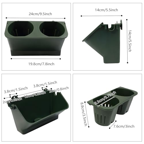 Vertical Planter with 30 Pockets Wall Mounted Planter Living Wall Planter Indoor Outdoor Wall Plant Holder Microgreens Growing Kit Herb Pots