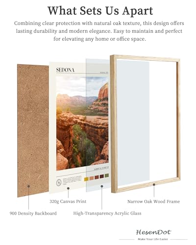 12x16IN Sedona Framed Wall Art Red Rock Canvas Print