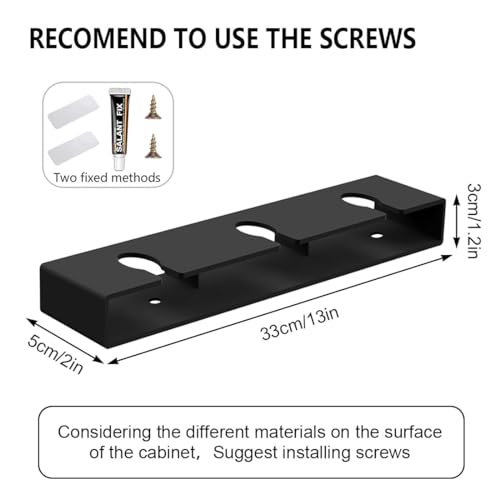 2Pack Wine Glass Holder Under Cabinet Shelf (2 Count)