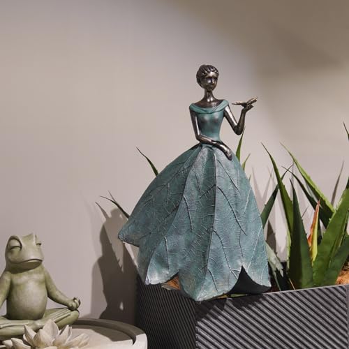 Fairy Statue Leaf Angel Girls with Dragonfly