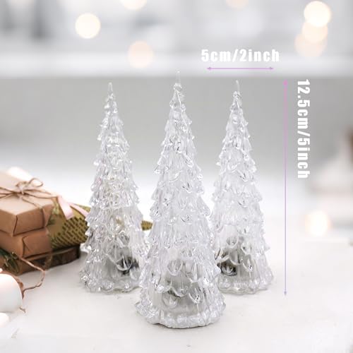 3 Pack Acrylic Christmas Tree Lamp (3 Count)