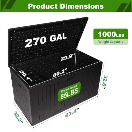 270 Gallon Outdoor Storage Box