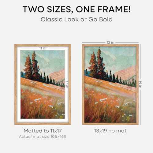13x19 Natural Oak Picture Frame