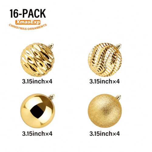 16ct Christmas Balls Ornaments (24 Count)