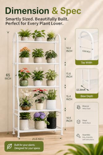 5 Tier Metal Plant Stand